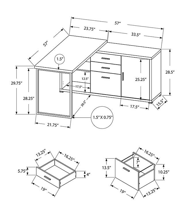 Thurman White Desk - Thumbnail - Image 3