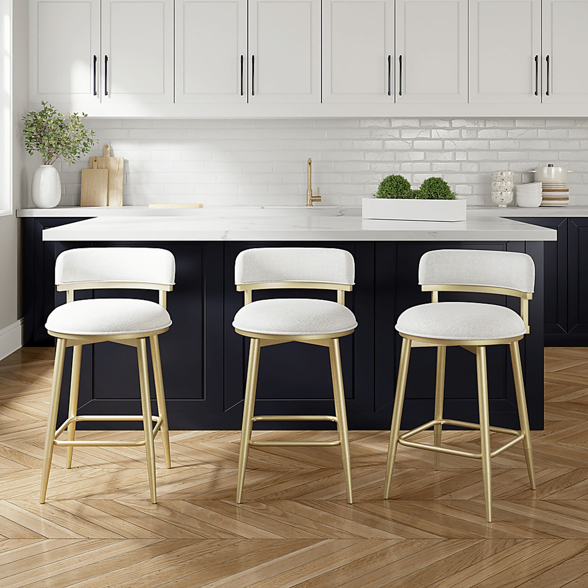 Thyia Beige Adjustable Stool - Image 3