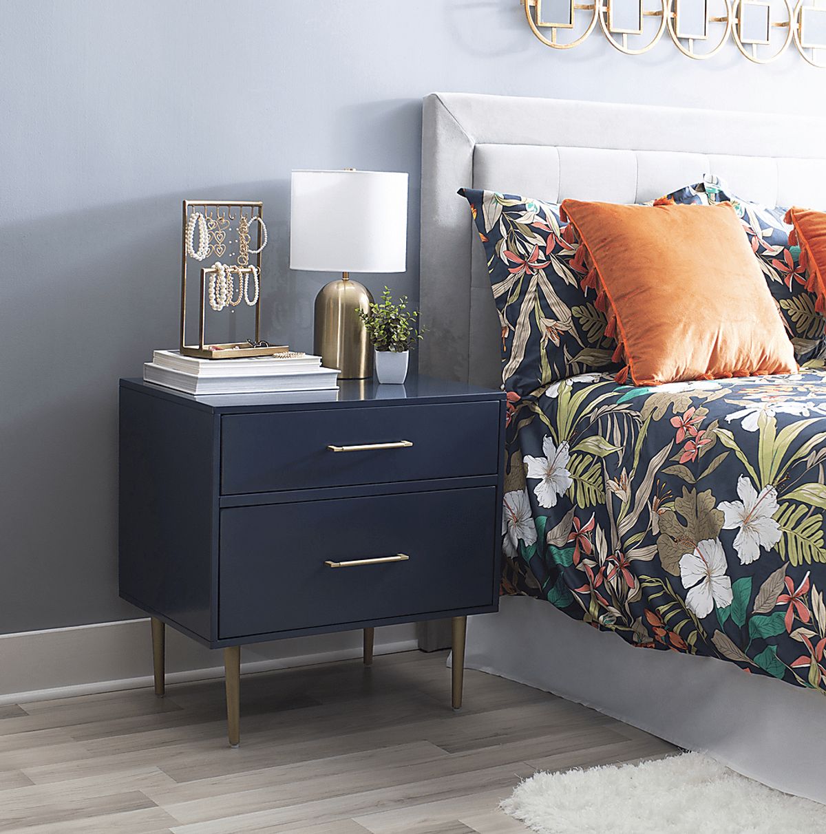 Thyson Navy Colors Nightstands | Rooms to Go
