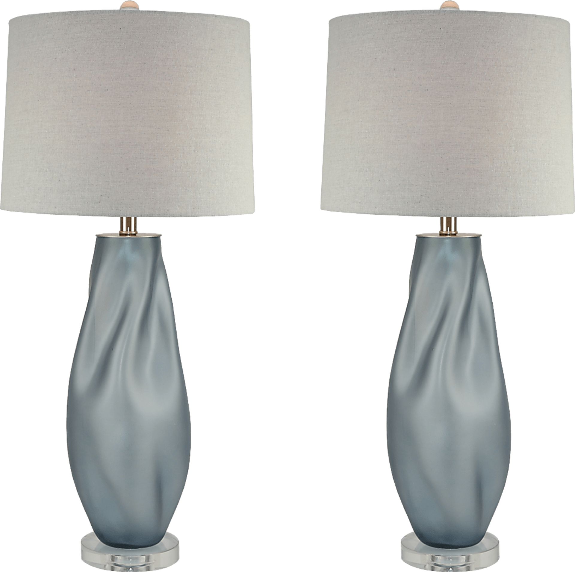 Tibby Lane Blue Table Lamps, Set of 2 - Image 1