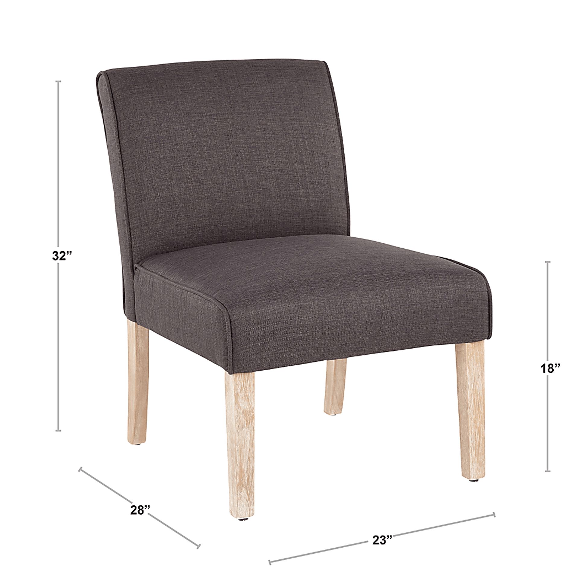 Tibwin Charcoal Accent Chair - Image 3