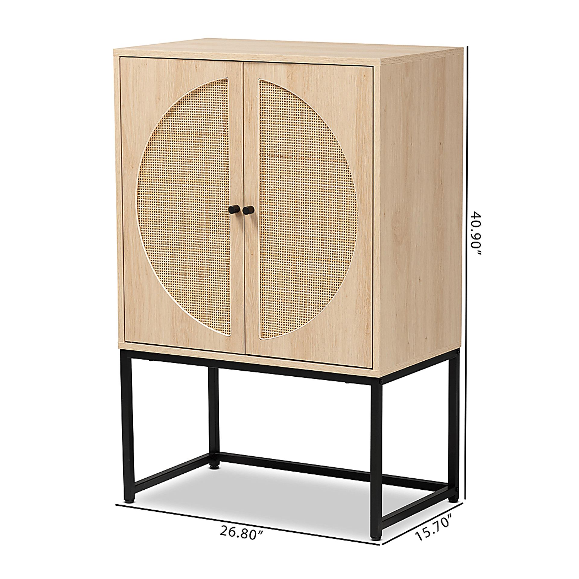 Tiche Light Brown Accent Cabinet - Image 8