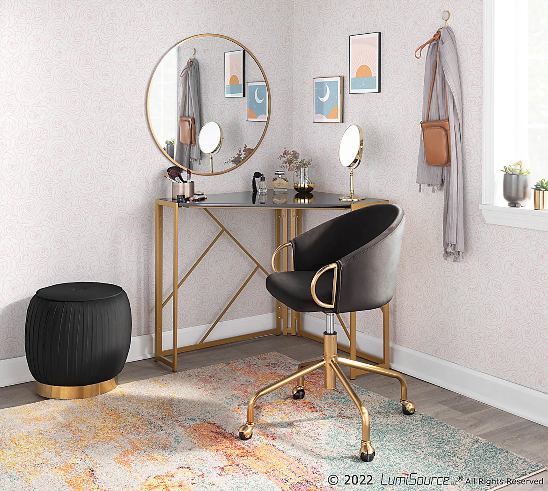 Tichester Black Office Chair - Image 9