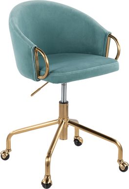 Tichester Blue Office Chair