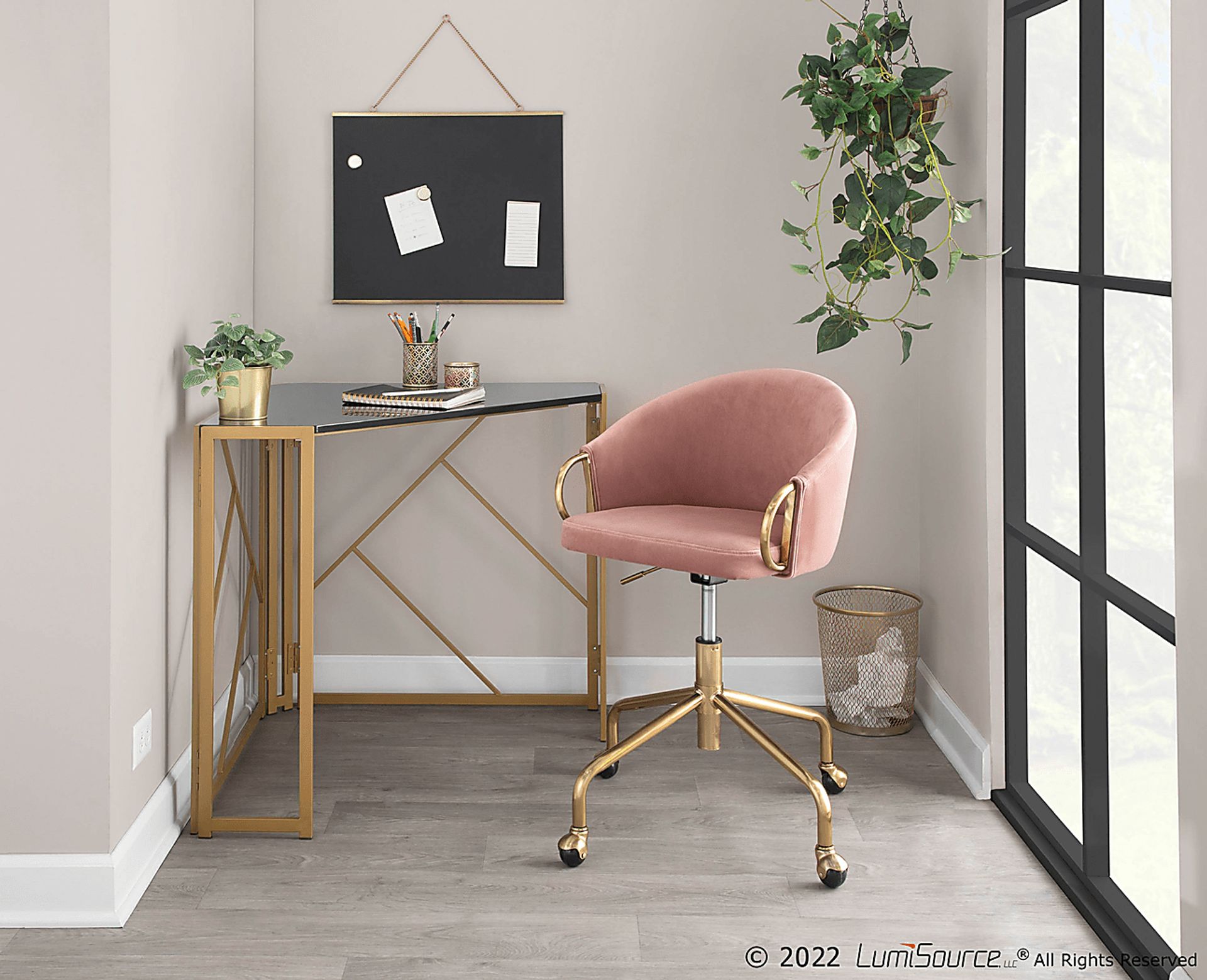 Tichester Blush Office Chair - Image 7