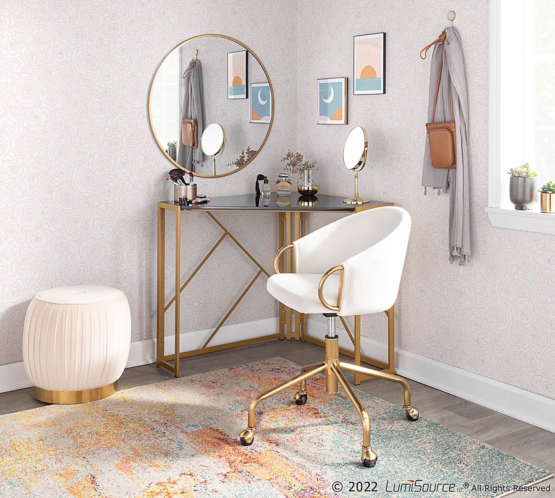 Tichester Cream Office Chair - Image 9