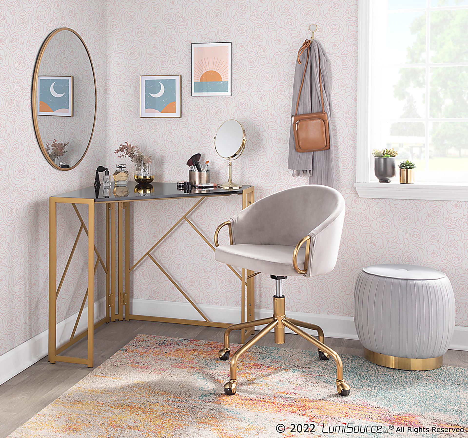 Tichester Silver Office Chair - Image 8