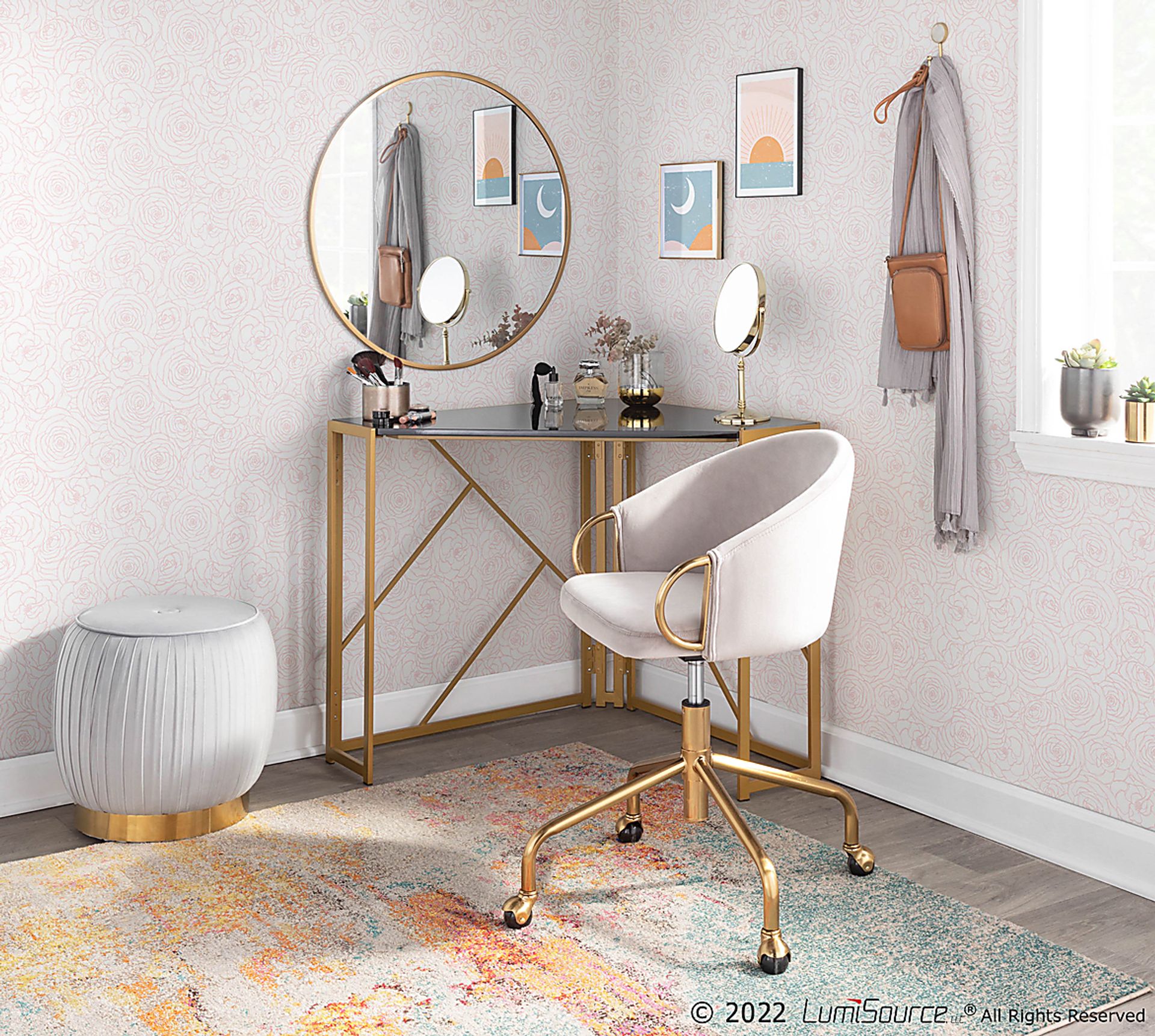 Tichester Silver Office Chair - Image 9