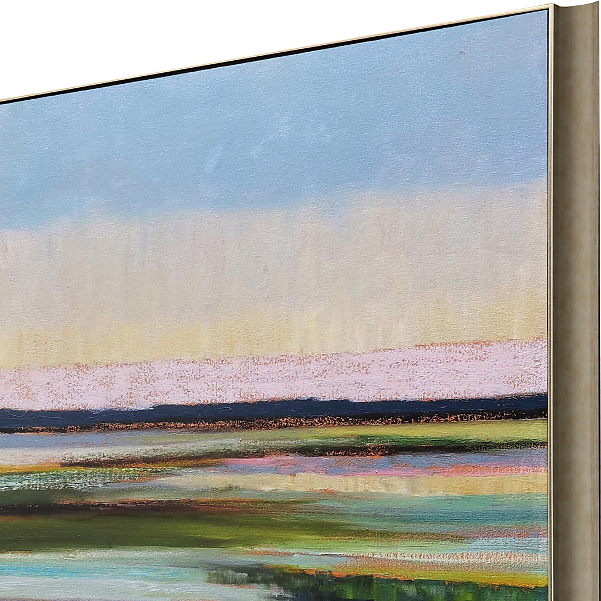 Tidal Waves Blue Framed Artwork - Image 4