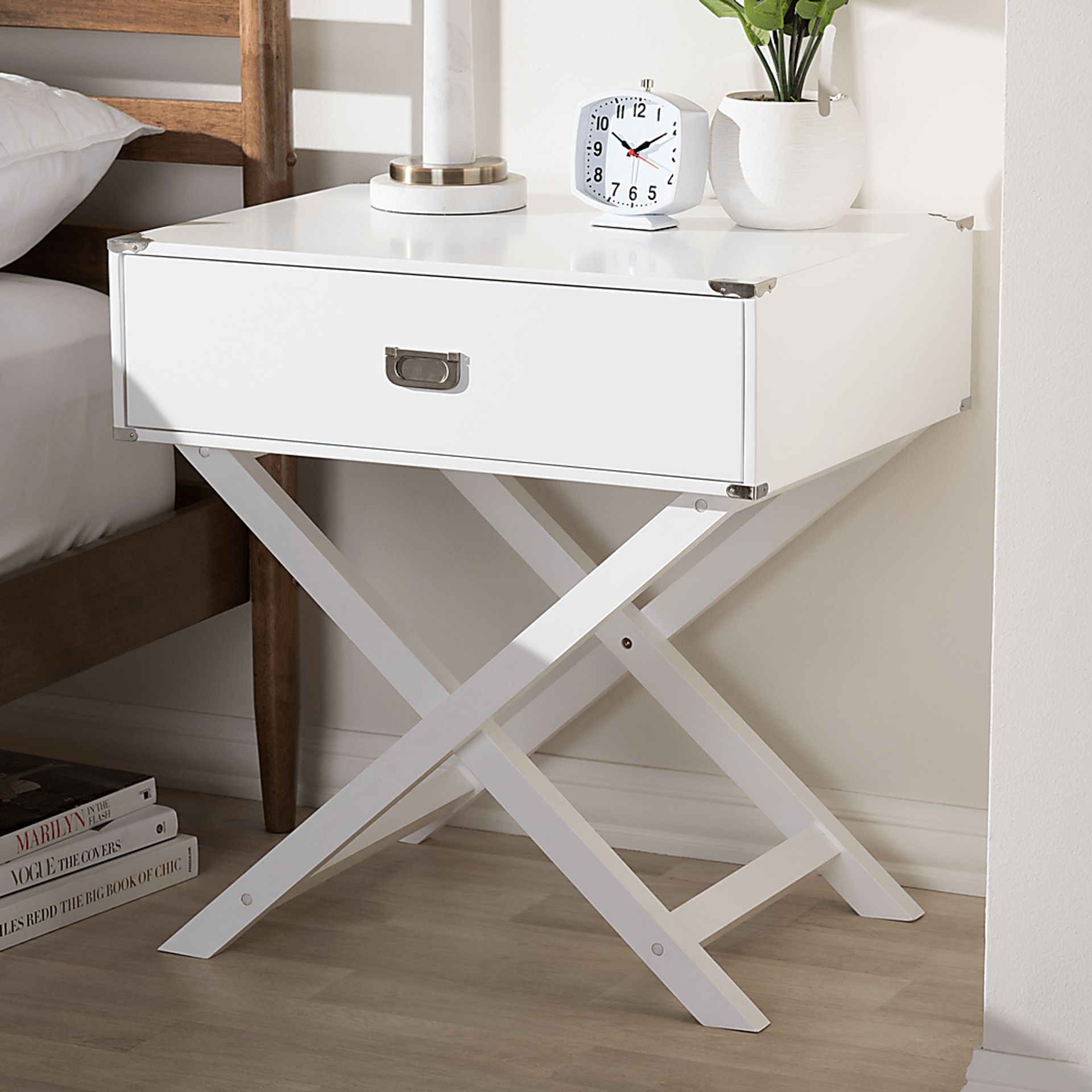 Tidustries White End Table - Image 3