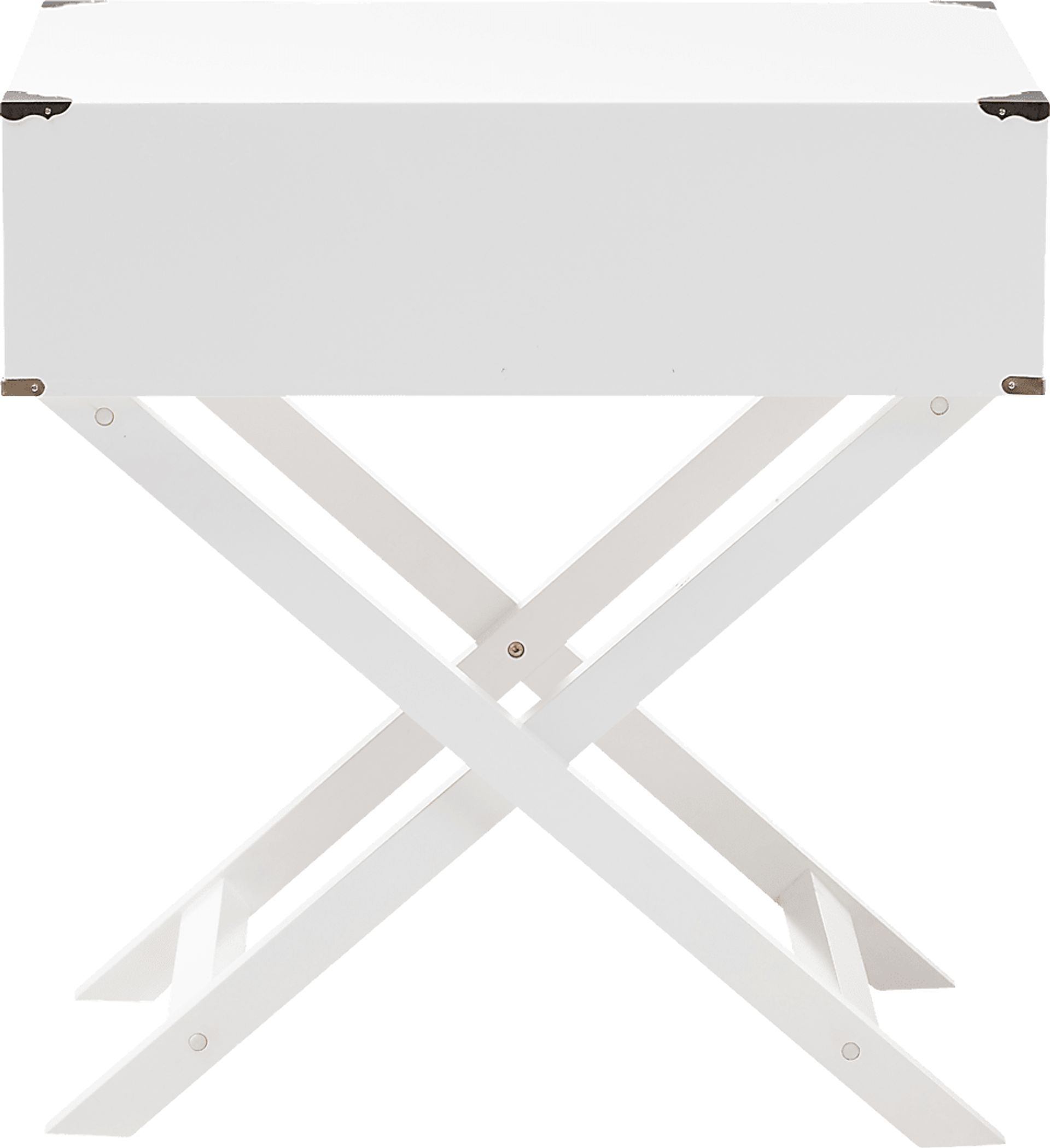 Tidustries White End Table - Image 4
