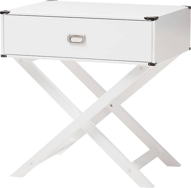 Tidustries White End Table - Thumbnail - Image 1