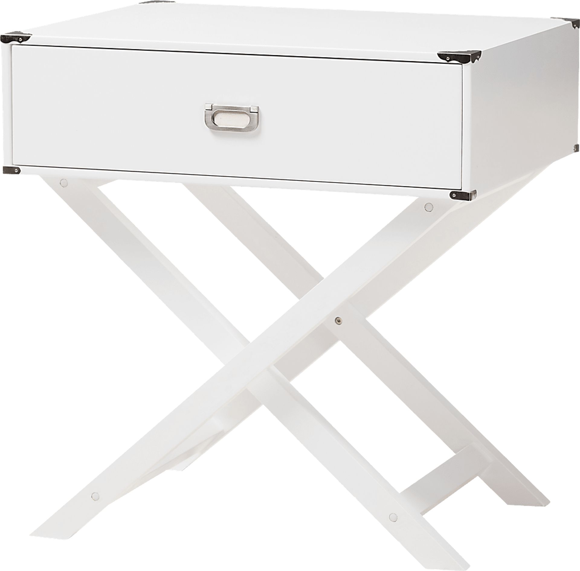 Tidustries White End Table - Image 1