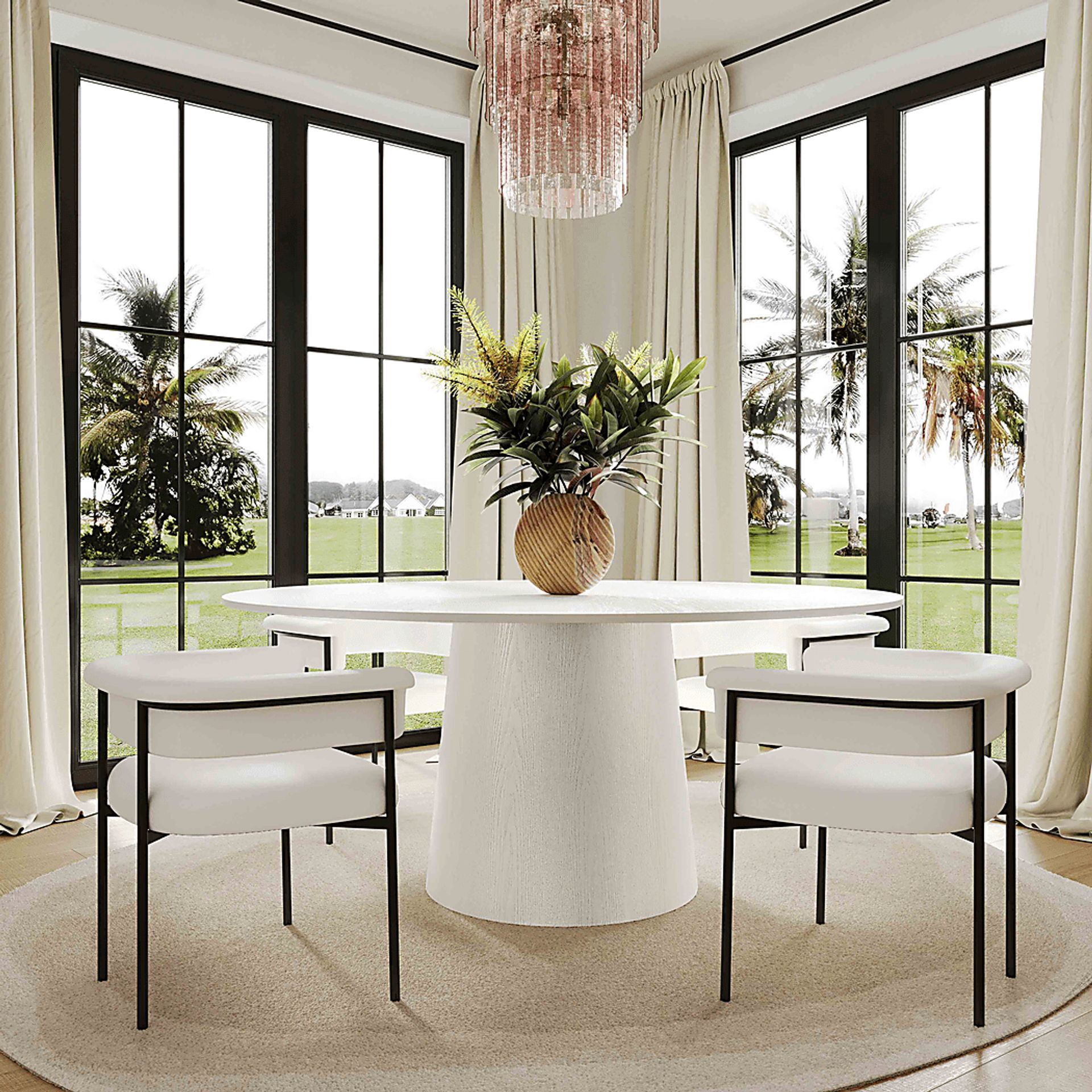 Tiemann White Dining Table - Image 2