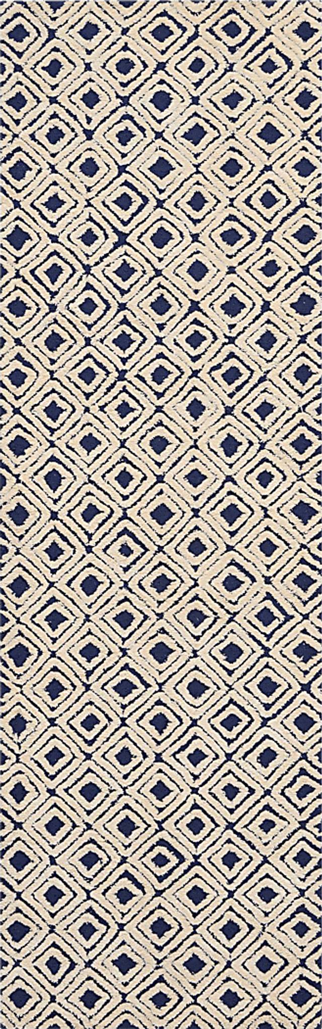 Tiersa Ivory 2'3 x 7'6 Runner Rug - Thumbnail - Image 1
