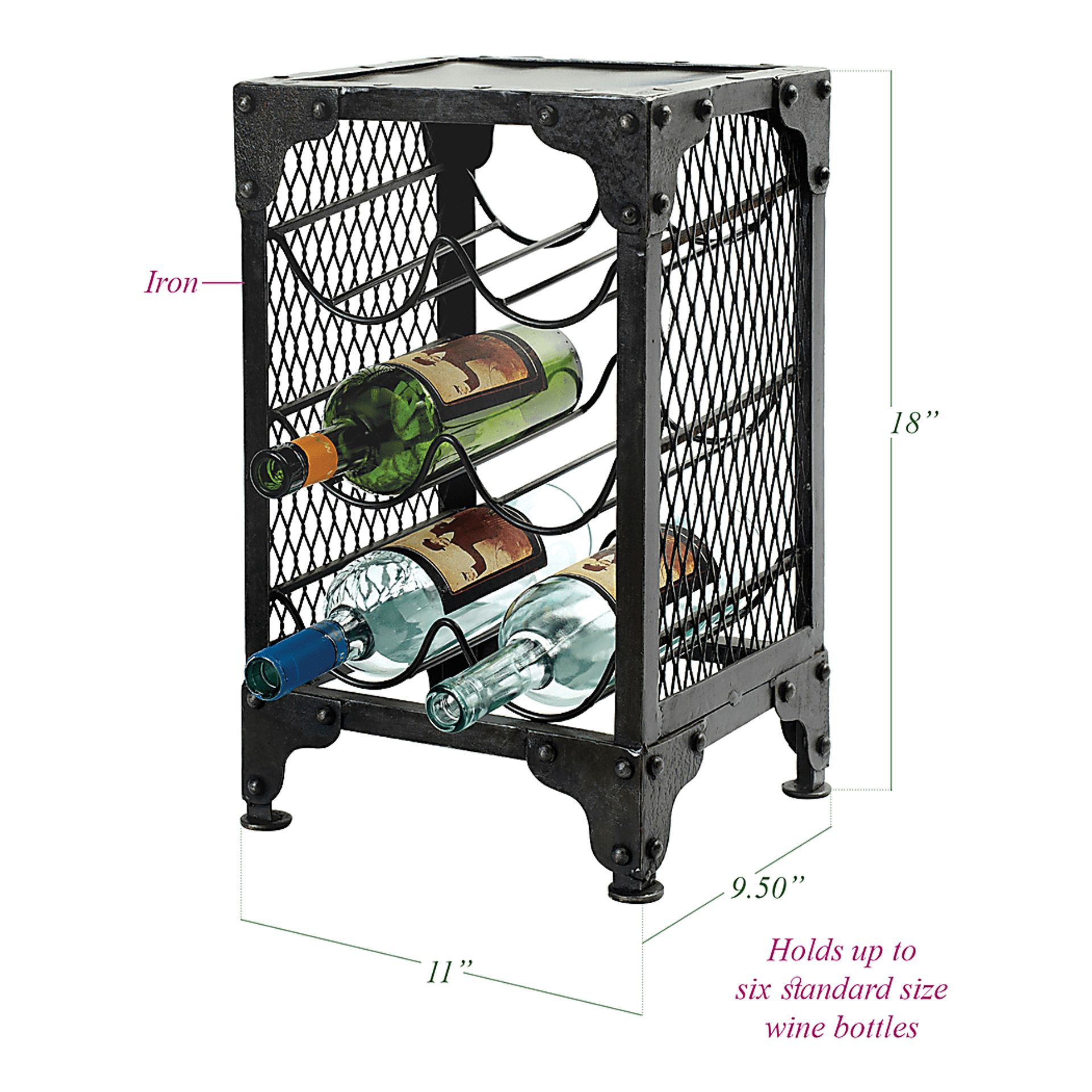 Tierwood Brass Wine Rack - Image 2