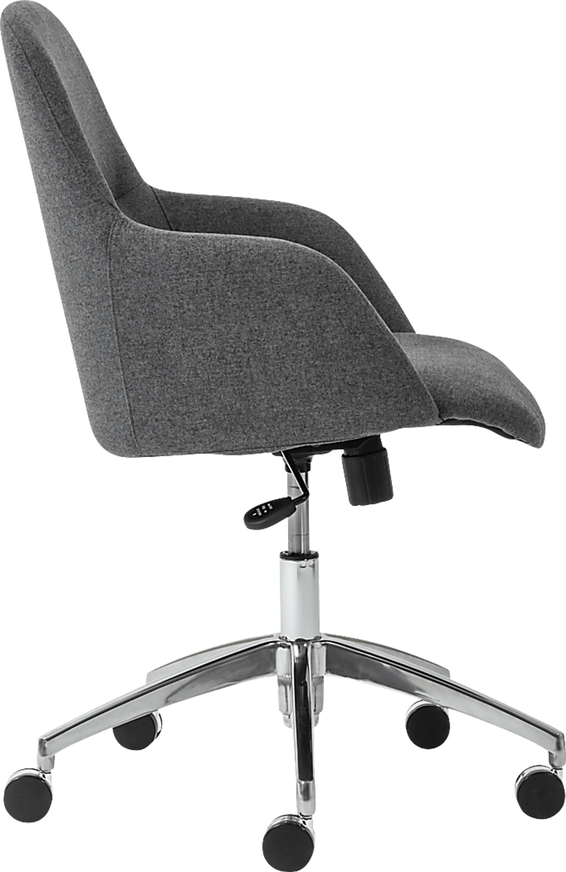 Tiffaney Dark Gray Office Chair - Image 3