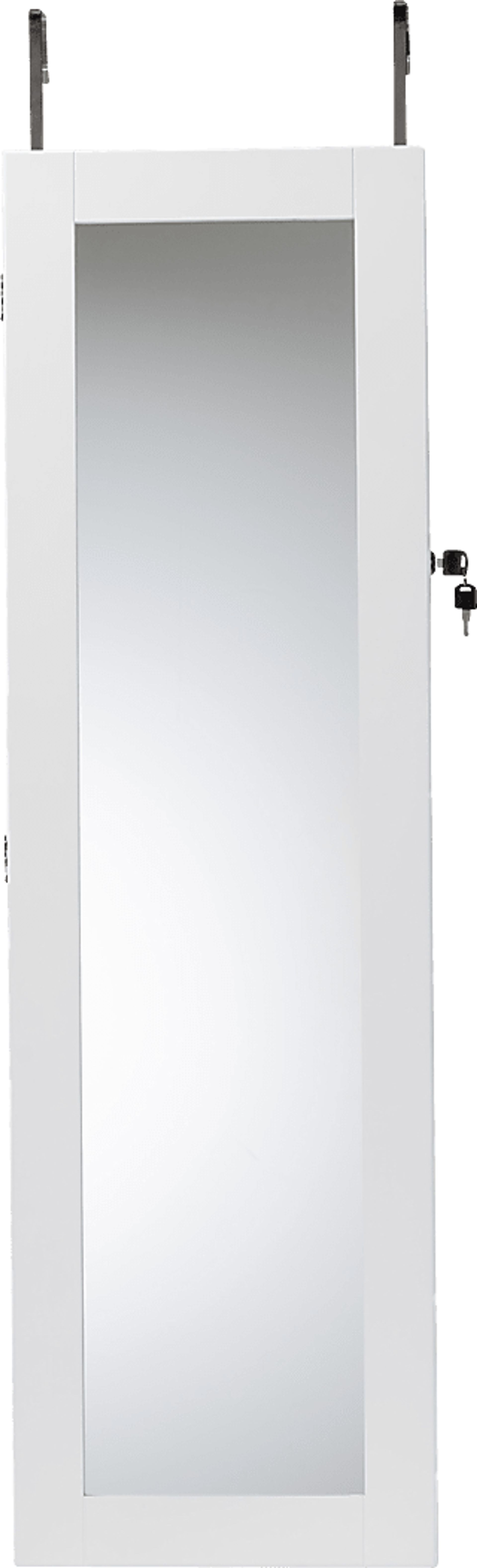 Tifford White Hanging Jewelry Armoire - Image 3