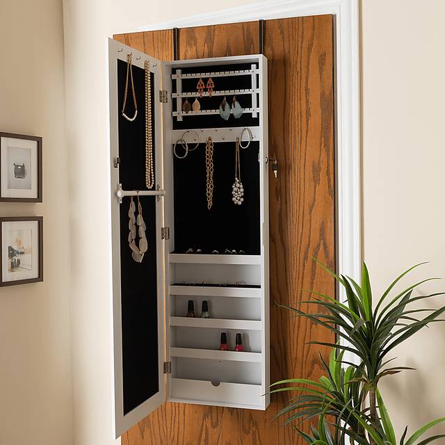 Tifford White Hanging Jewelry Armoire - Thumbnail - Image 7