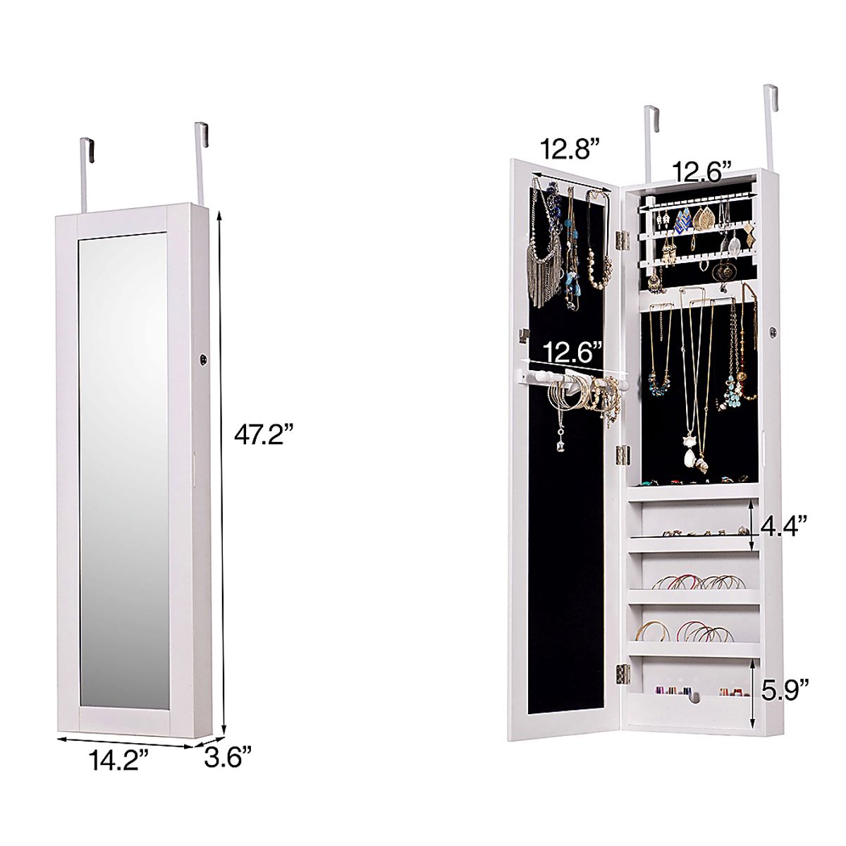 Tifford White Colors,White Jewelry Armoire | Rooms to Go