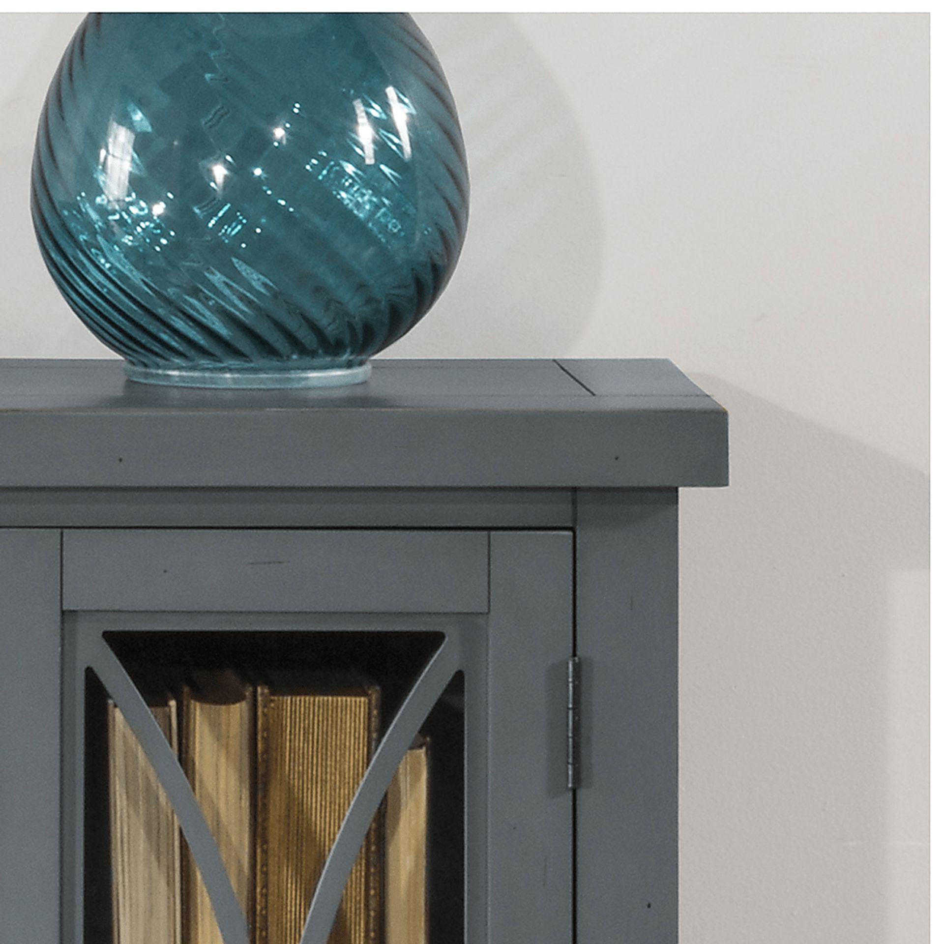 Tiflin Blue Two Door Accent Cabinet - Image 3
