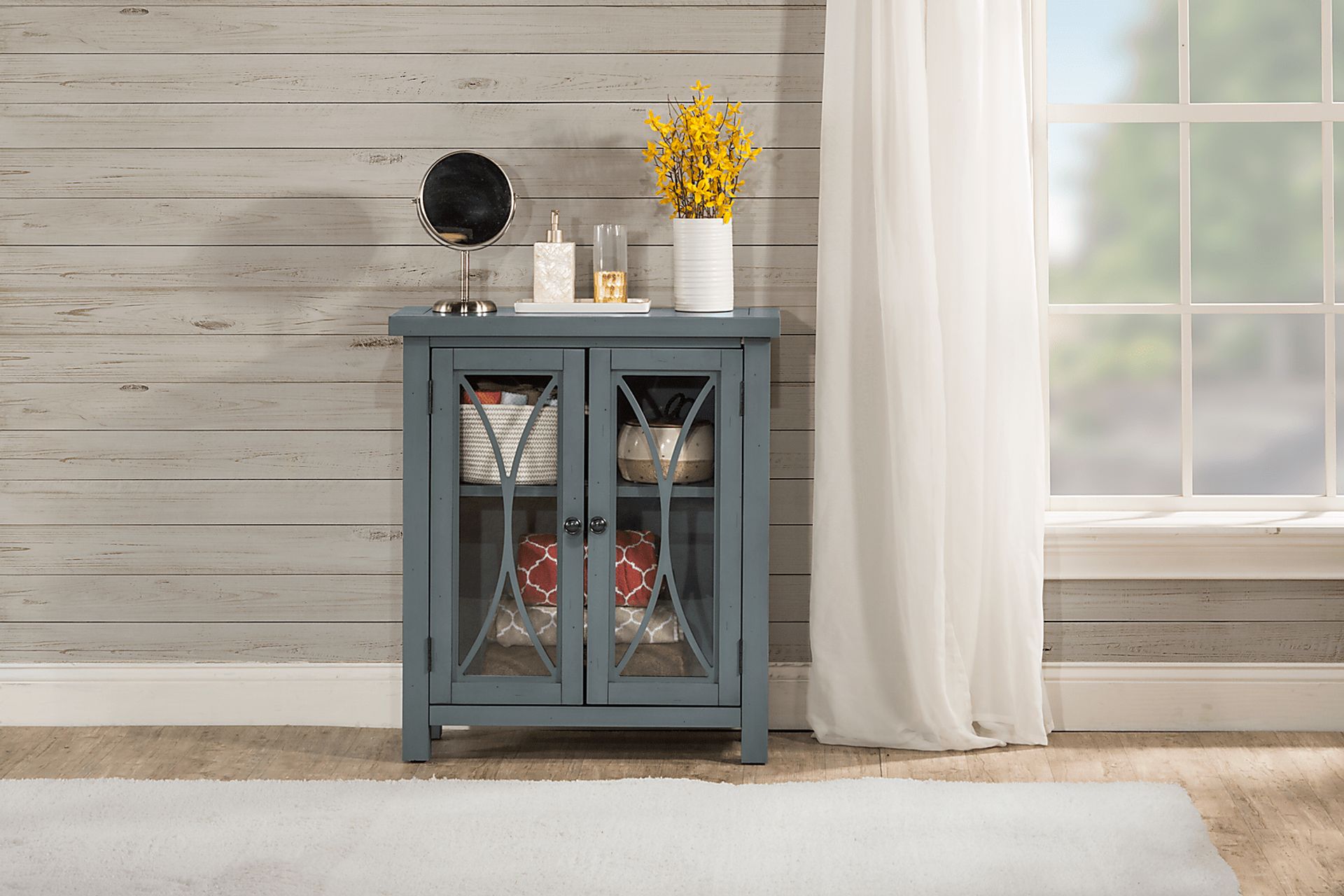 Tiflin Blue Two Door Accent Cabinet - Image 4
