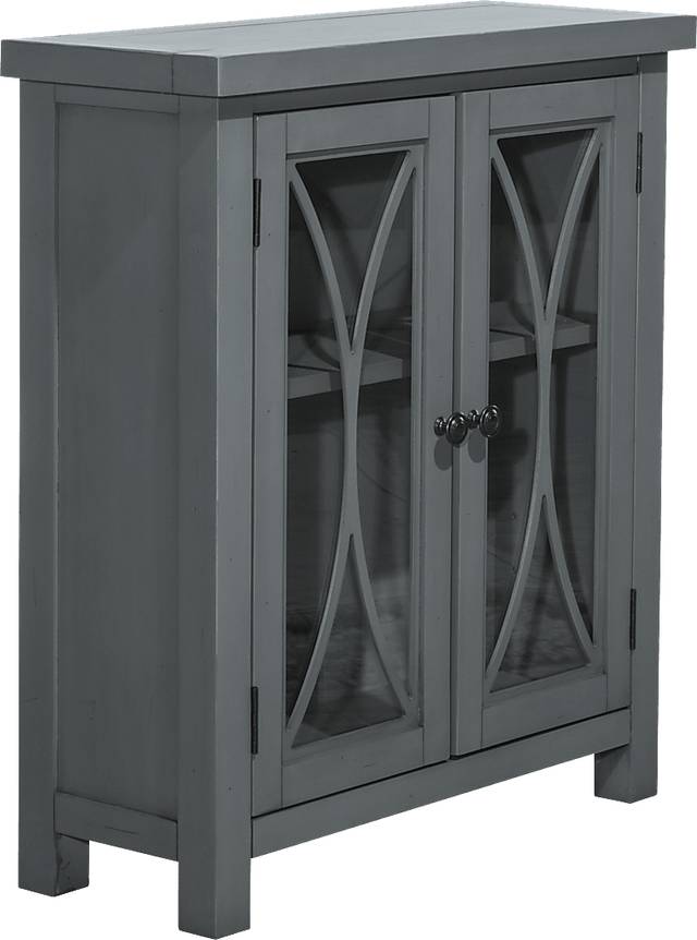 Tiflin Blue Two Door Accent Cabinet - Thumbnail - Image 1