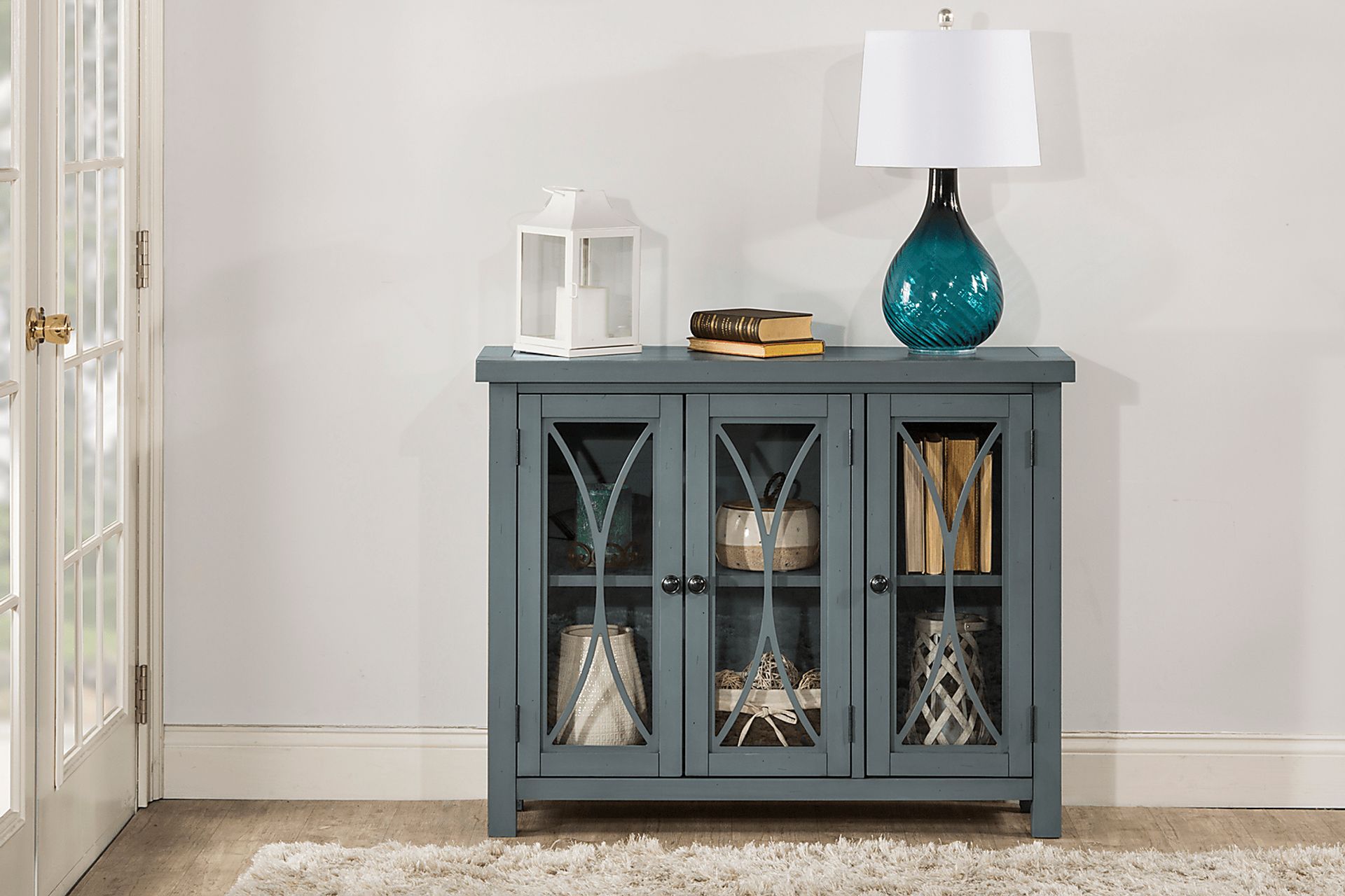 Tiflin Blue Colors 3 Door Accent Cabinet | Rooms to Go