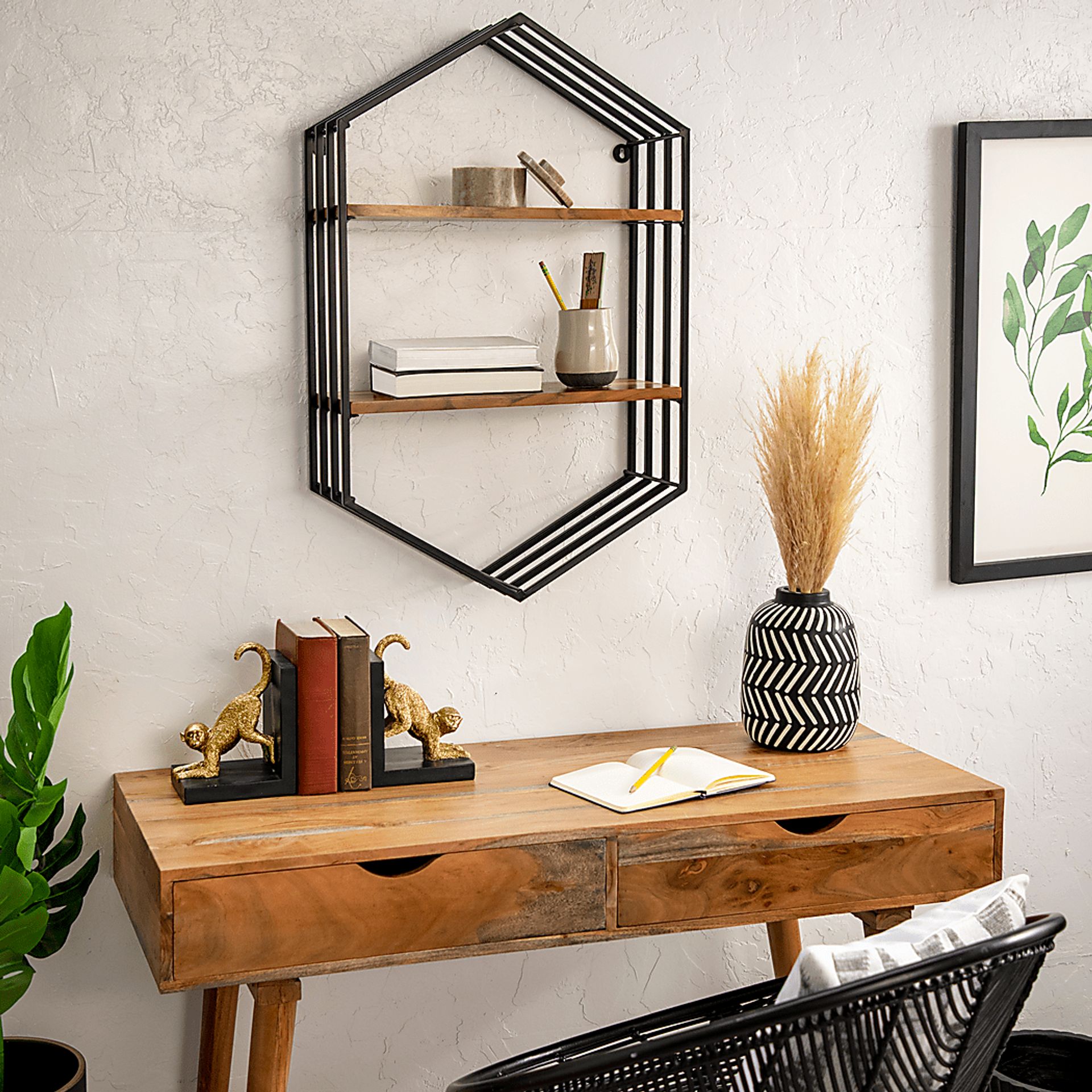 Tiftonia Brown Wall Shelf - Image 2
