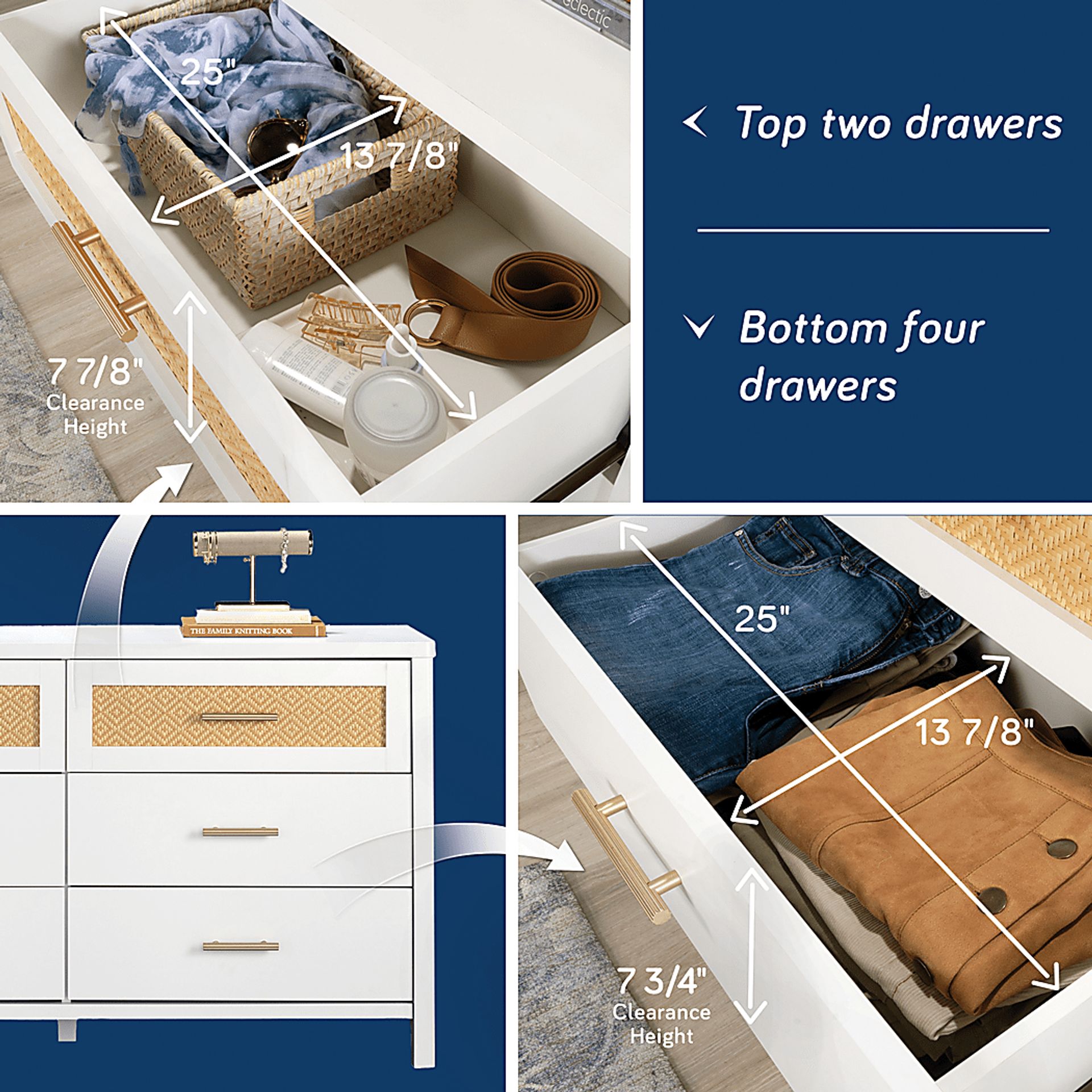 Tigerbank White Dresser - Image 4