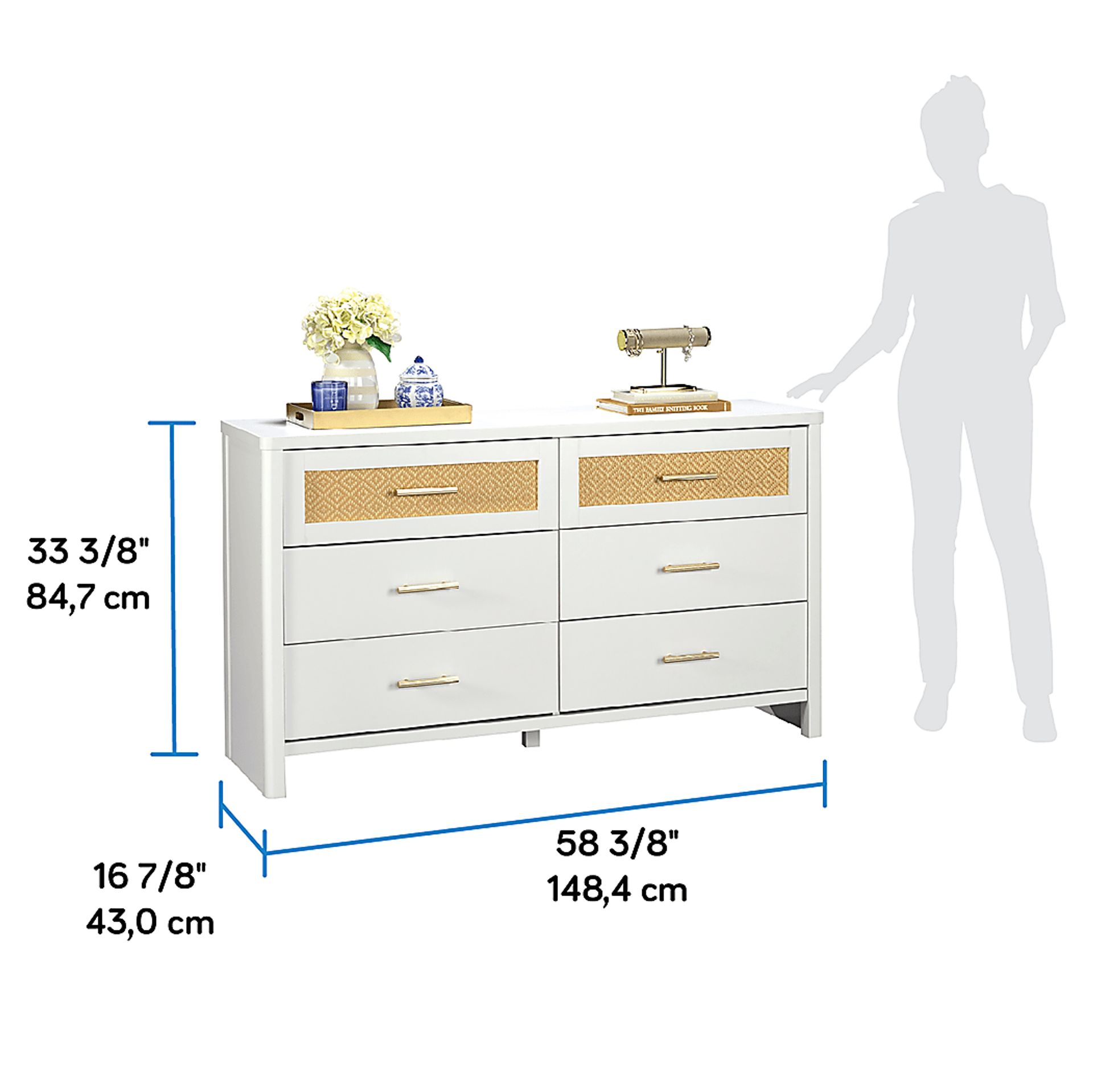 Tigerbank White Dresser - Image 5
