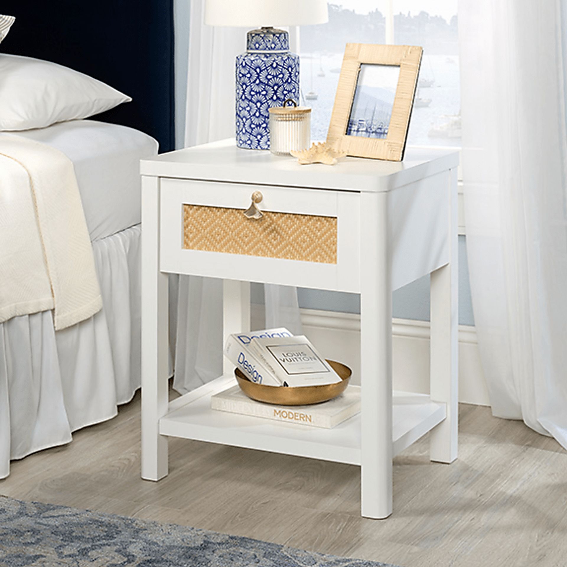 Tigerbank White Nightstand - Image 2