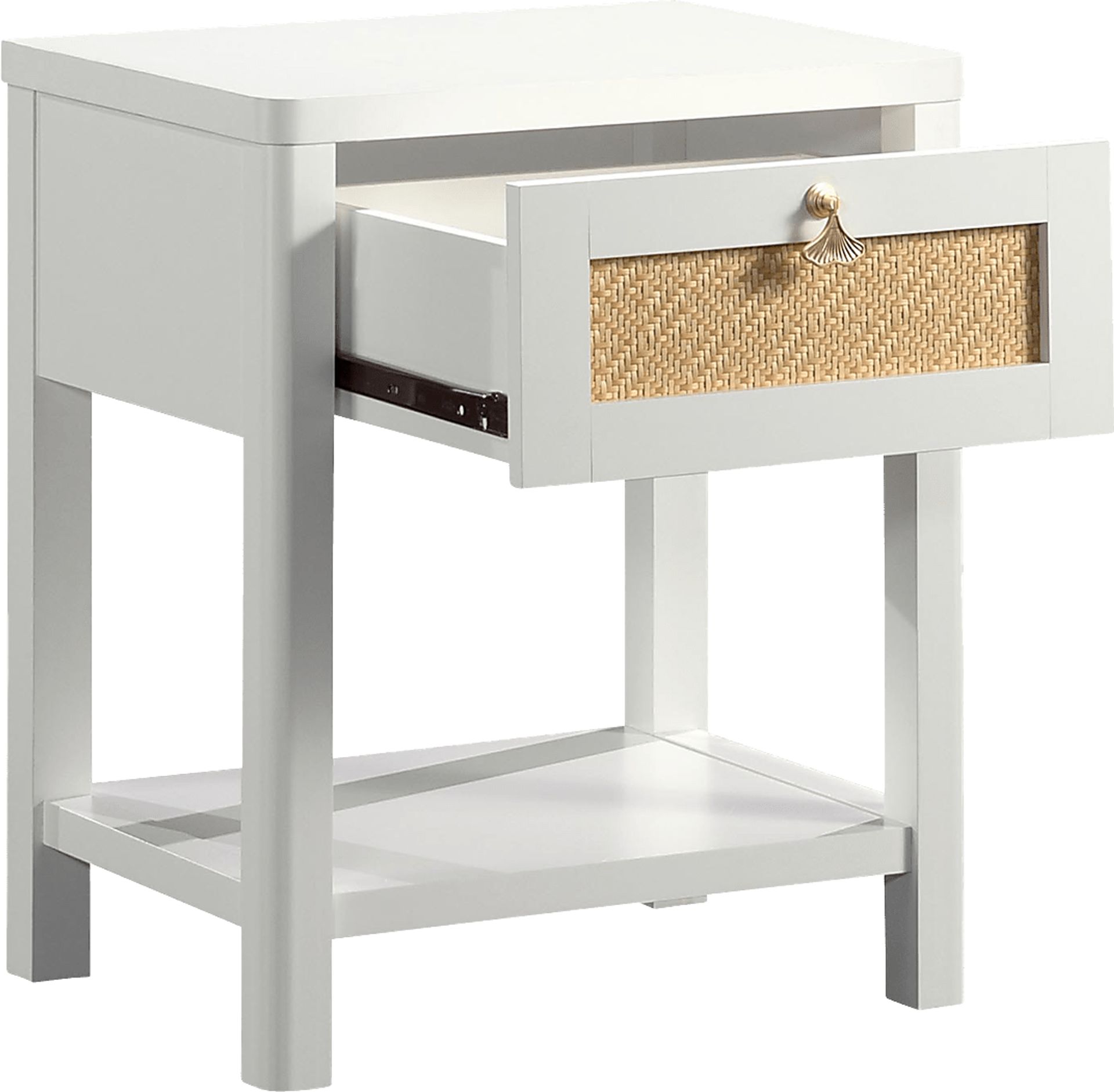Tigerbank White Nightstand - Image 3