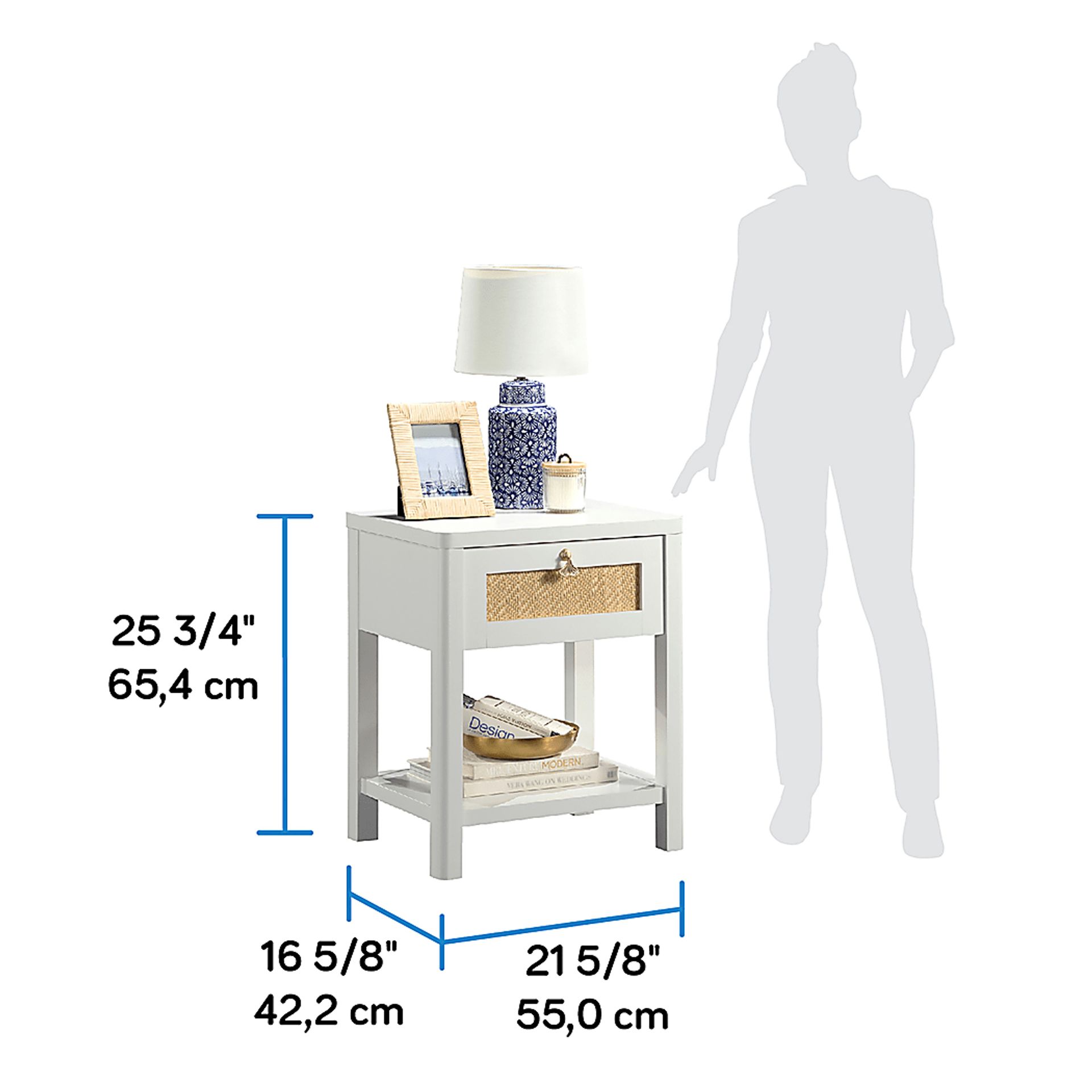 Tigerbank White Nightstand - Image 4