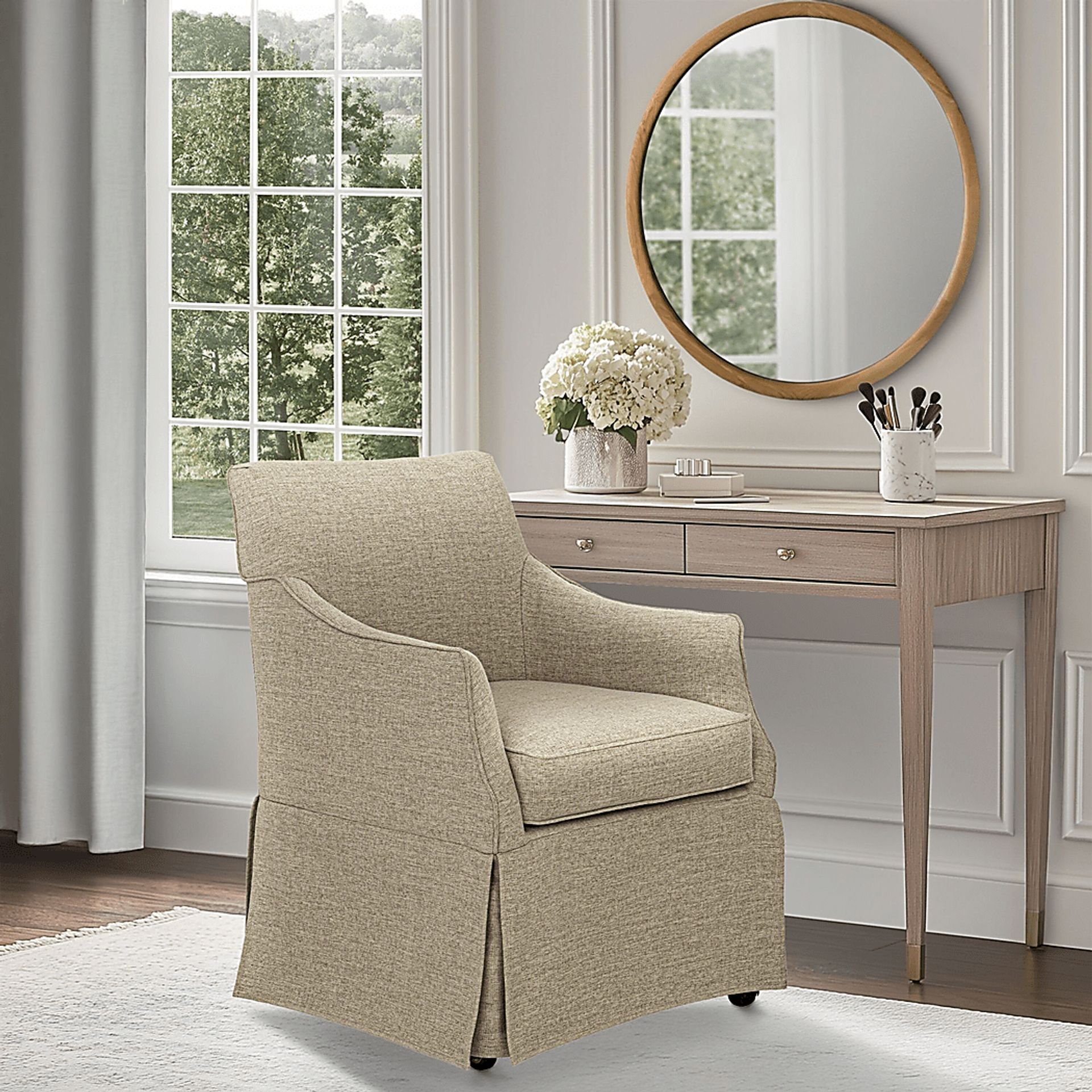 Tigerfly Beige Arm Chair - Image 2
