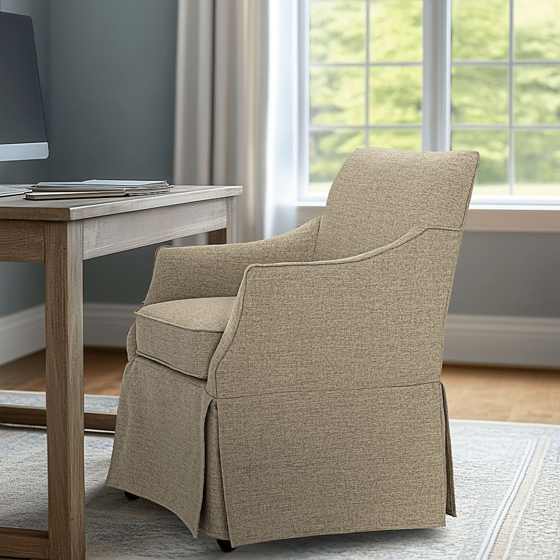 Tigerfly Beige Arm Chair - Image 5