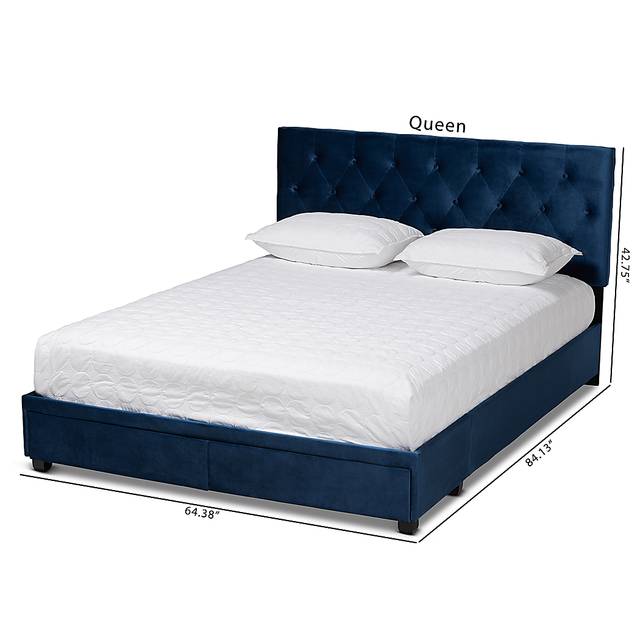 Tigertube Navy Queen Storage Bed - Thumbnail - Image 5