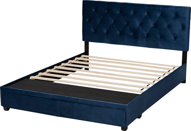Tigertube Navy Queen Storage Bed - Thumbnail - Image 7