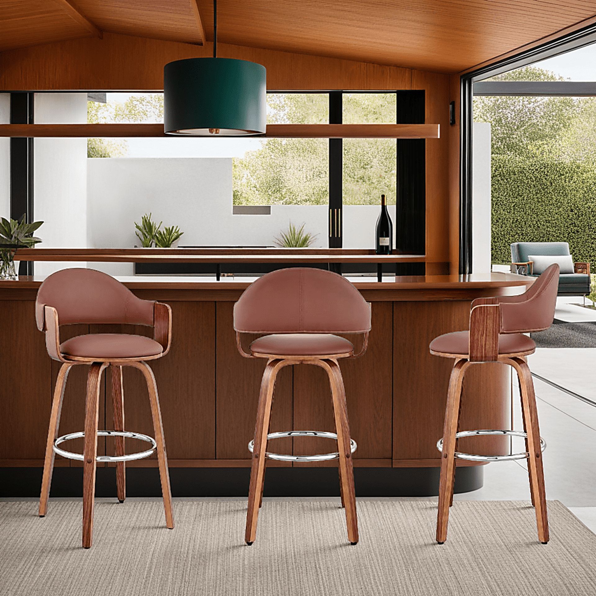 Tigressy I Brown Barstool - Image 2