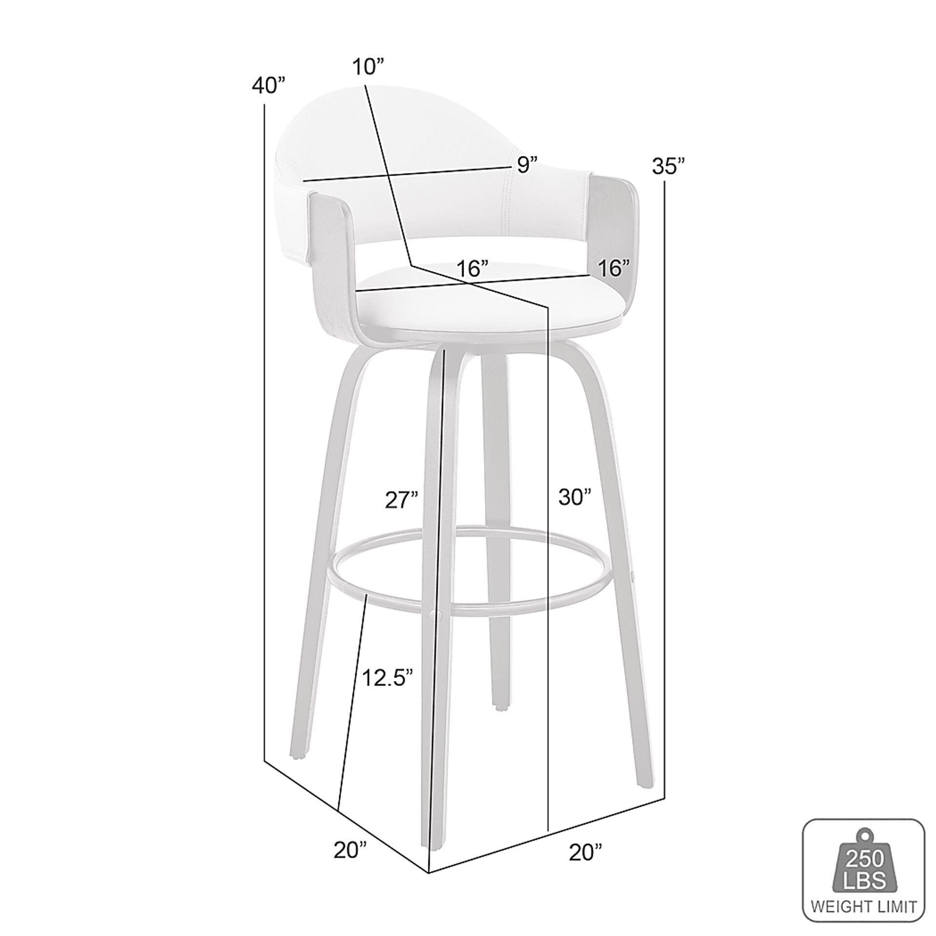 Tigressy I Brown Barstool - Image 5