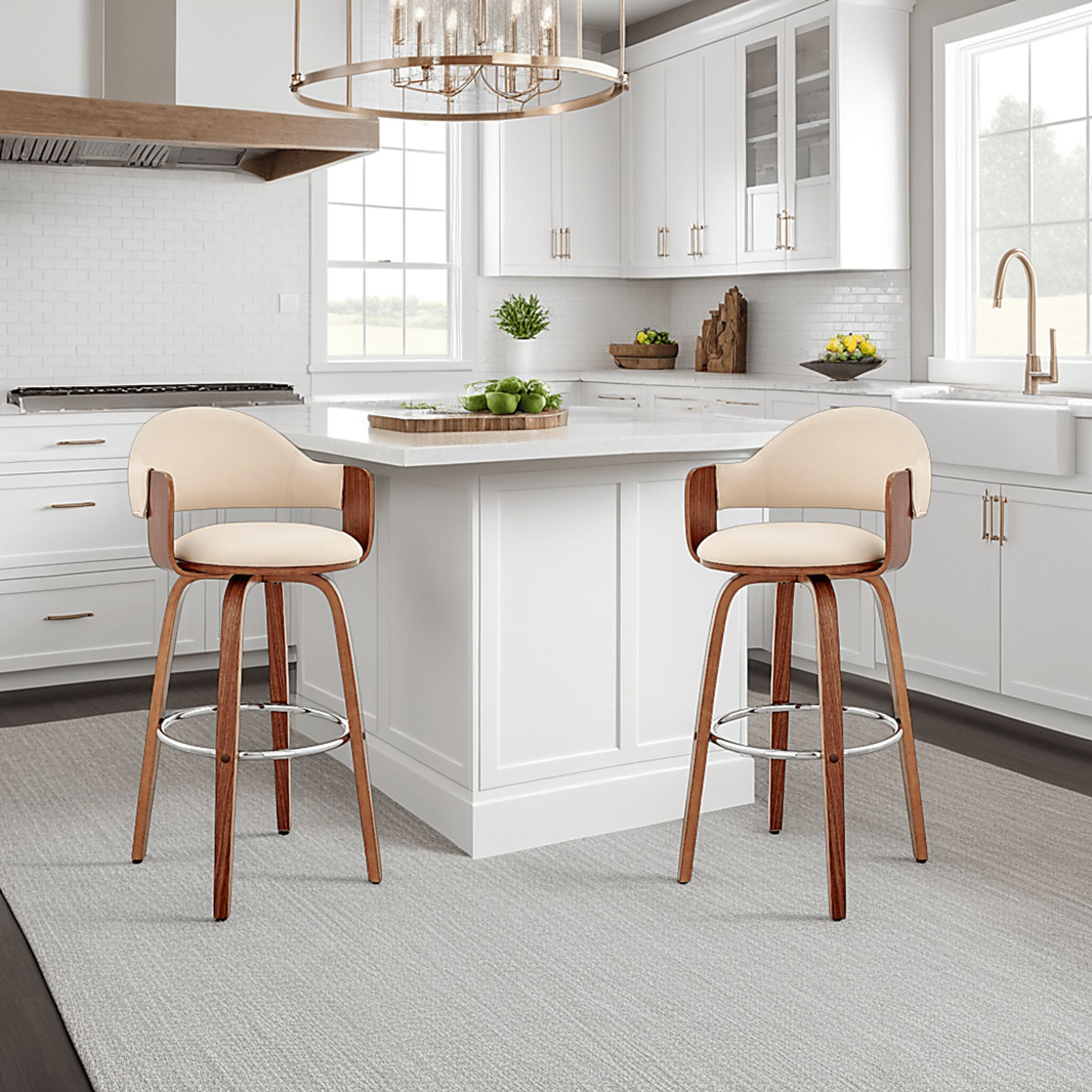 Tigressy I Cream Counter Height Stool - Image 2