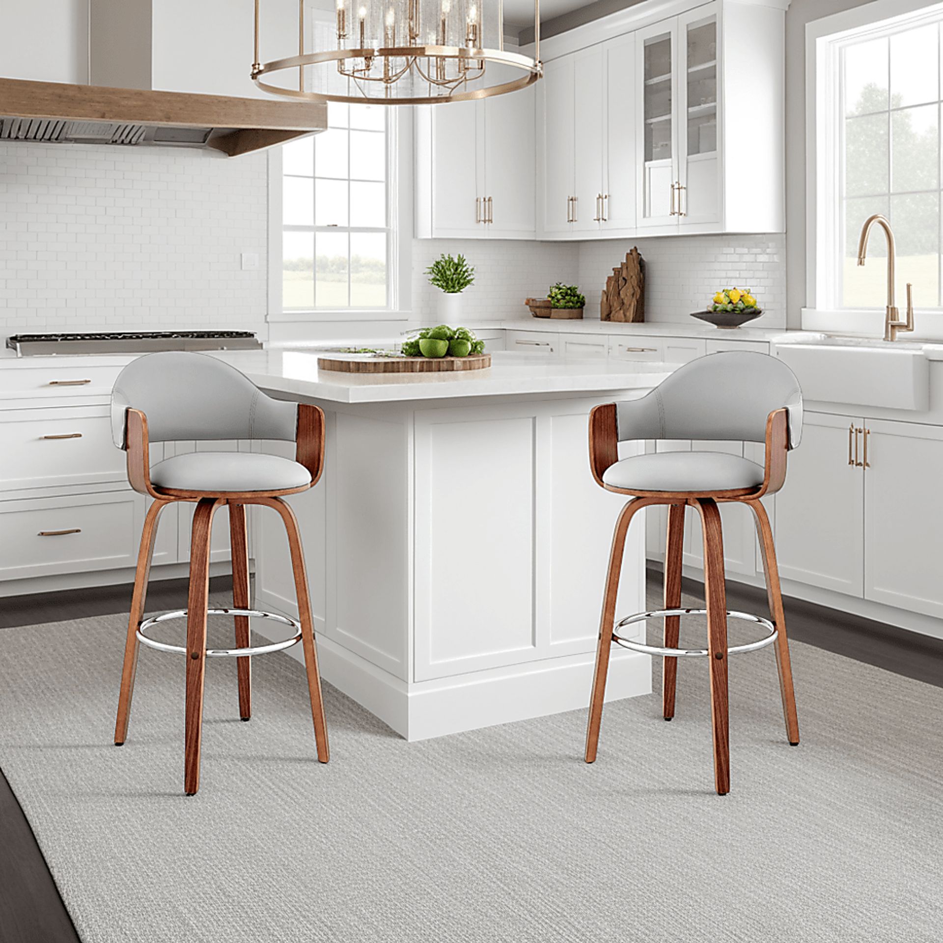 Tigressy I Gray Counter Height Stool - Image 2