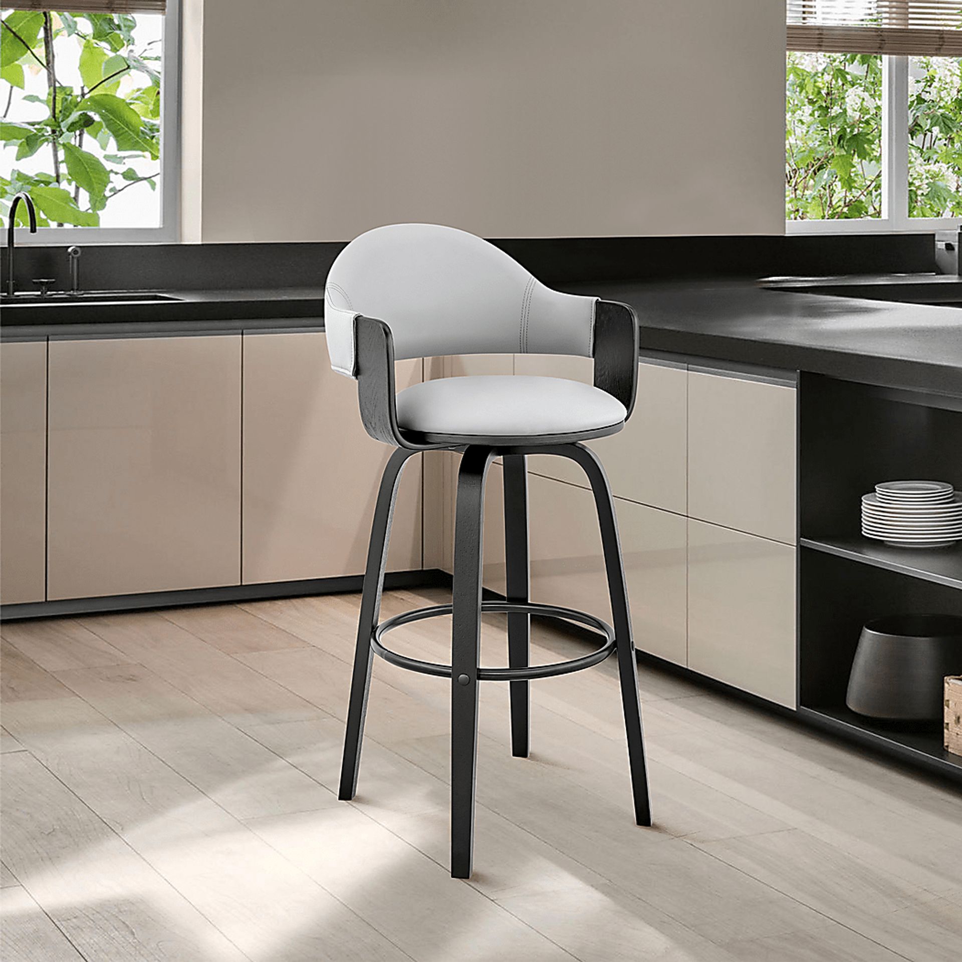 Tigressy II Gray Barstool - Image 2