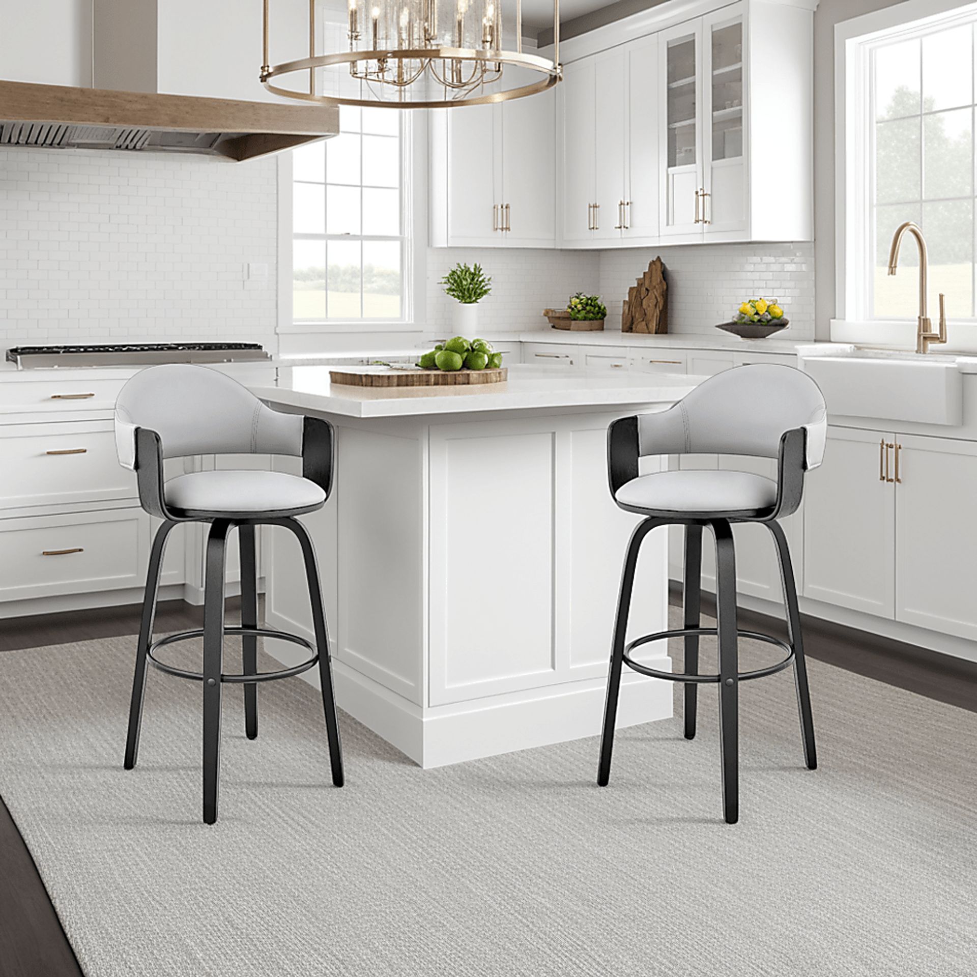 Tigressy II Gray Counter Height Stool - Image 2