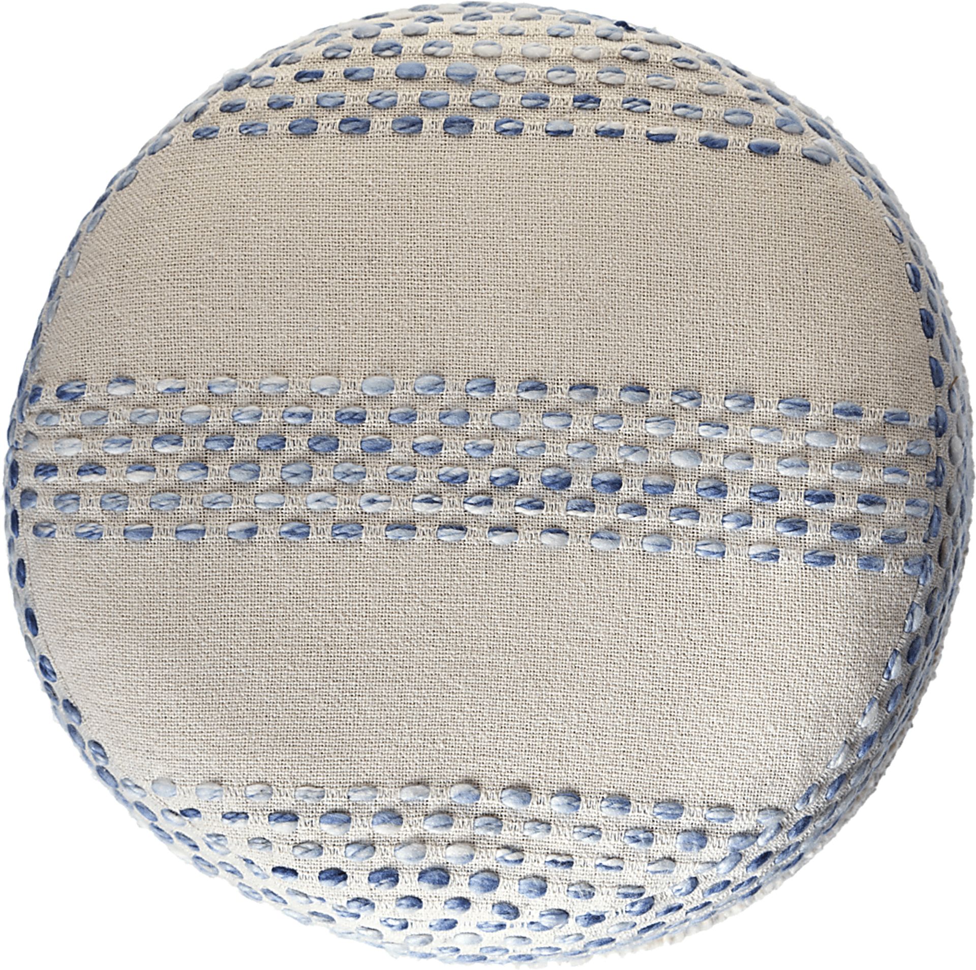 Tilana Blue/Cream Pouf - Image 5