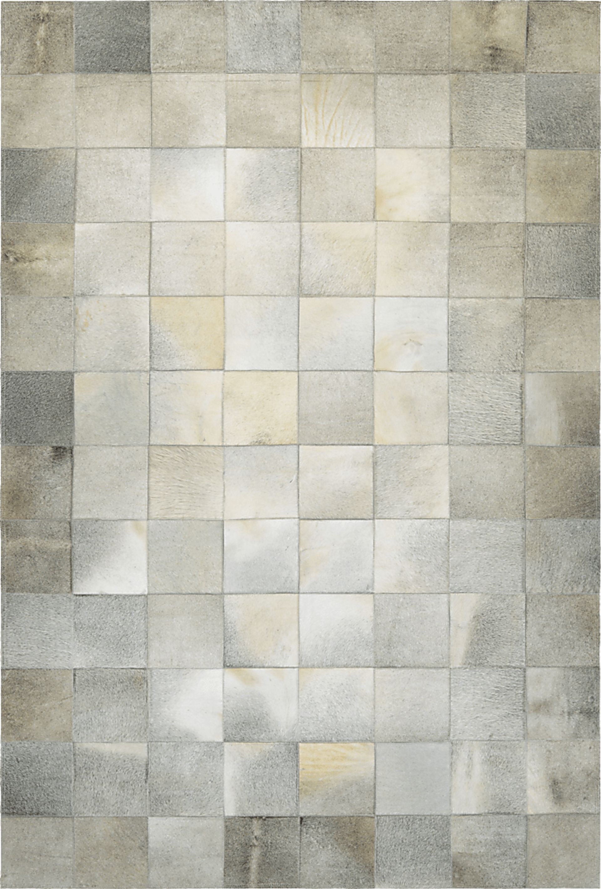 Tile Ivory 3'4 x 5'4 Rug - Image 1