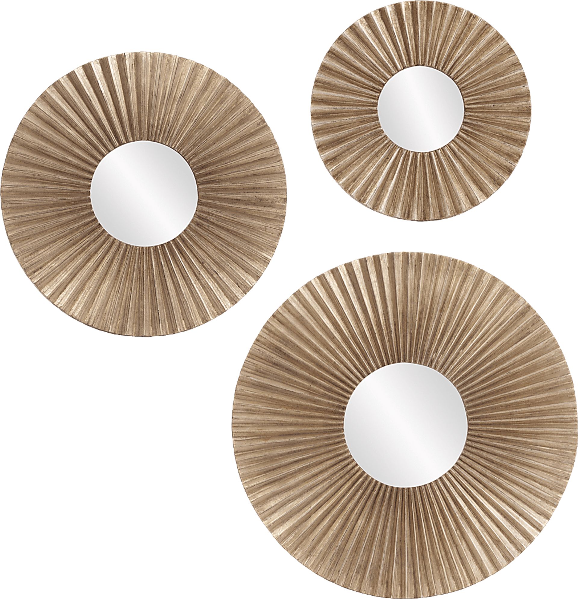 Tilford Bronze Set of 3 Mirror - Image 1