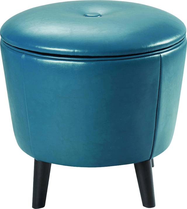 Tilgham Blue Ottoman - Thumbnail - Image 1