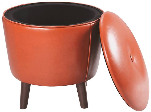 Tilgham Orange Ottoman - Thumbnail - Image 2