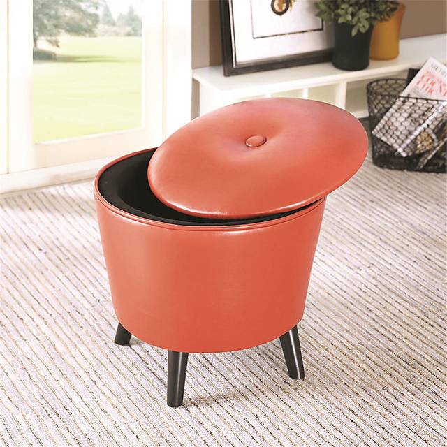 Tilgham Orange Ottoman - Thumbnail - Image 3